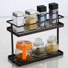 Kitchen Seasoning Storage Rack Multi-functional Perforated Floor Layered Storage Rack Seasoning Storage Rack