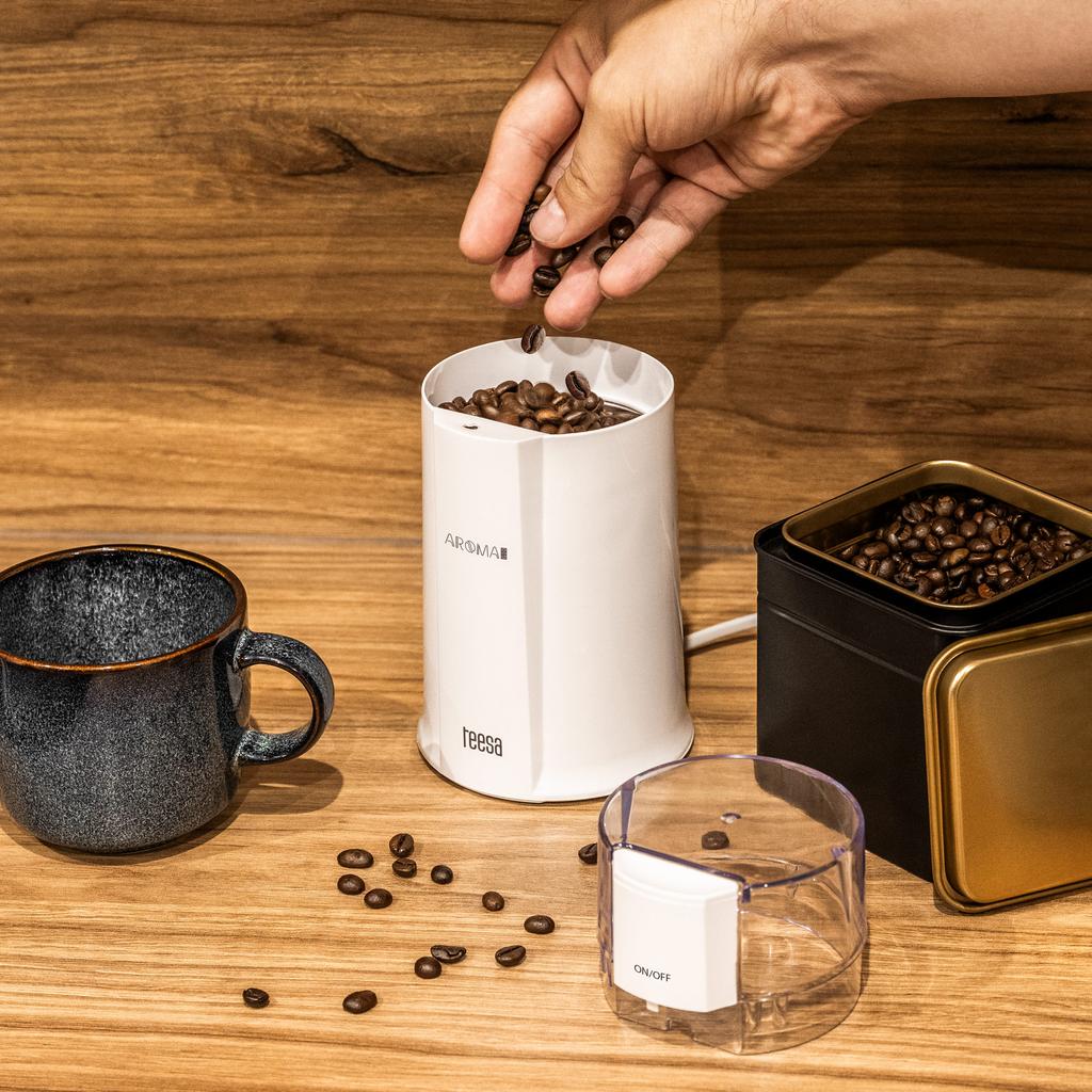 Electric Coffee Grinder Teesa Aroma G10 160W compact
