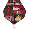 Snowman Printed Christmas Table Runner Long Santa Claus Tablecloth Xmas Desktop Decoration  Event