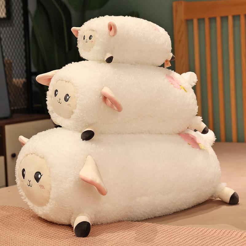 Cute Lamb Fat Sheep Plush Toy Stuffed Animals Doll Pillow Cushion Baby Kids Children Boys Girls Adults Birthday Gifts Room Decor