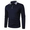 Spring and Autumn Men's Long Sleeve Business Casual Versatile Breathable Moisture Wicking Commuter Daily Top