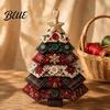 Handmade Seasonal Home Decor DIY Quilted Fabric Tree Kit Halloween Sewing Craft Creative Gift for Lovers Christmas Hanging Ornament Holiday Projects