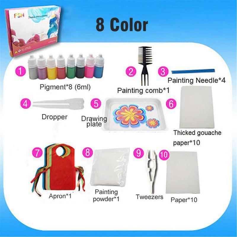 Kids Toys 8 Colors Kids Watercolor Paint Set Wet Painting Materials Painting 50ML