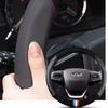 Chery Tiggo 7 Pro Car Steering Wheel Cover Genuine Leather Comfortable Elastic Band Handle Interior Accessories 38CM