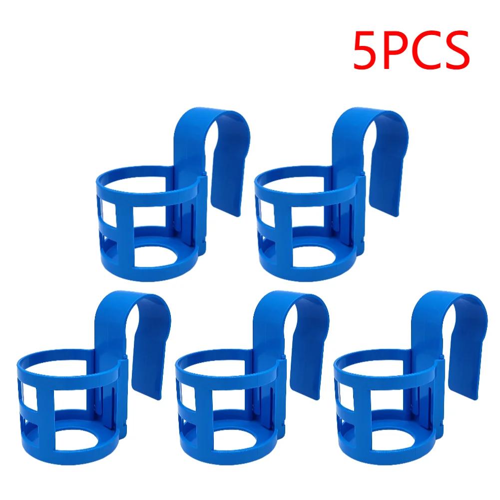 Swimming Pool Side Storage Shelf Reusable Beverage Drinks Beer Container Multifunctional Water Cup Hanging Rack Pool Accessories