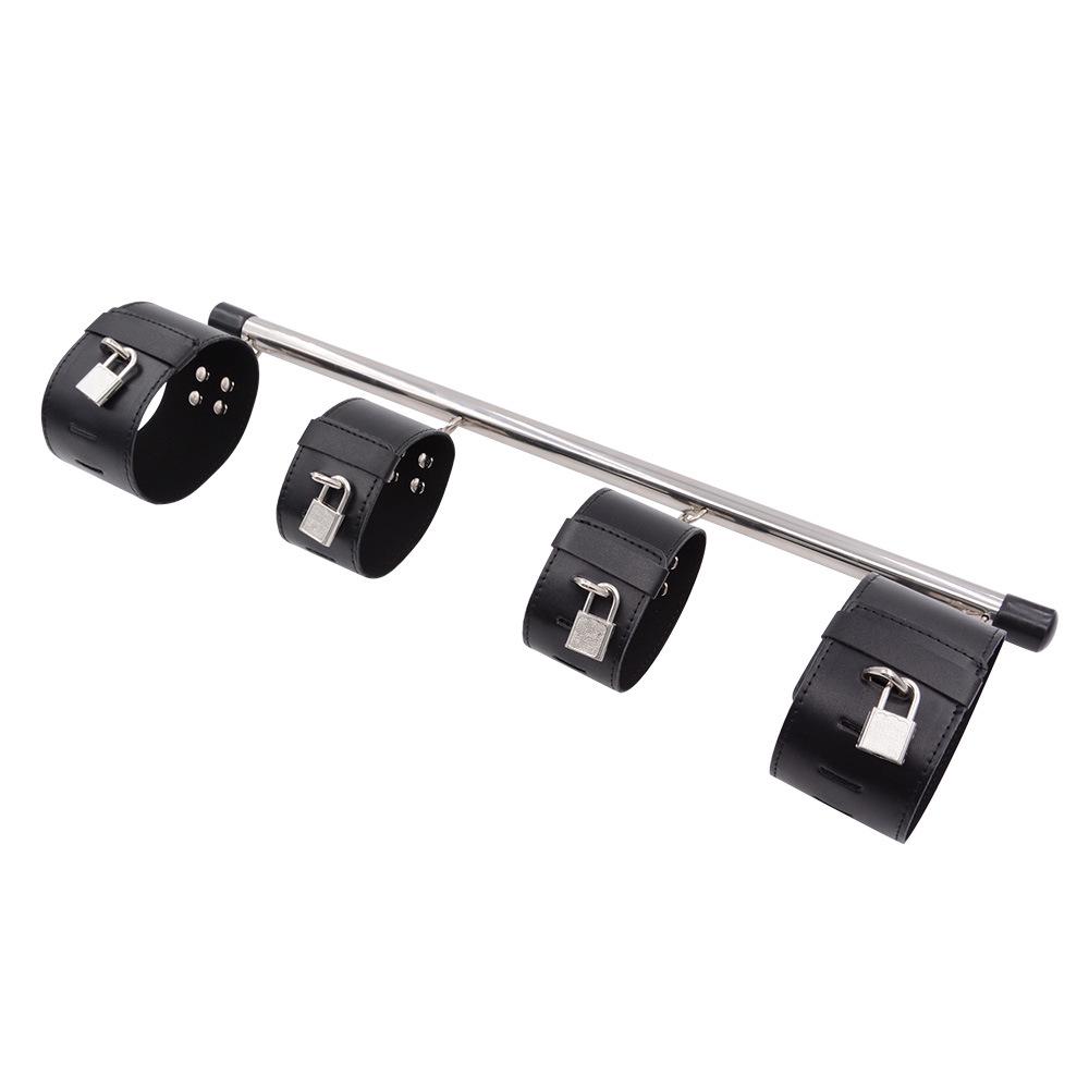 Bondage Restraint Set: Female Handcuffs & Leg Spreader Frame Sex Toys