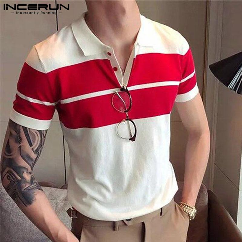 

INCERUN Мужские летние цветные топы с короткими рукавами