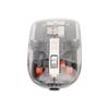 Wireless Bluetooth Mouse Transparent Clear Cool Shell Mute Click Colorful Breathing Lights Laptop Computer Mice Grey