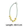 Resin Fruit Charms Fruit Beaded Necklace 3D Beaded Design Glass Beaded Necklace  for Girls
