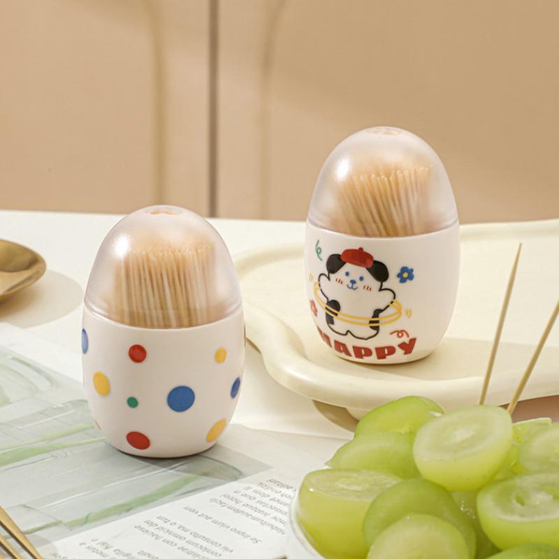 Portable Magnet Toothpick Box Wall-Mounted Object Finishing Box Toothpick Storage Case Classification Cotton Swab Container