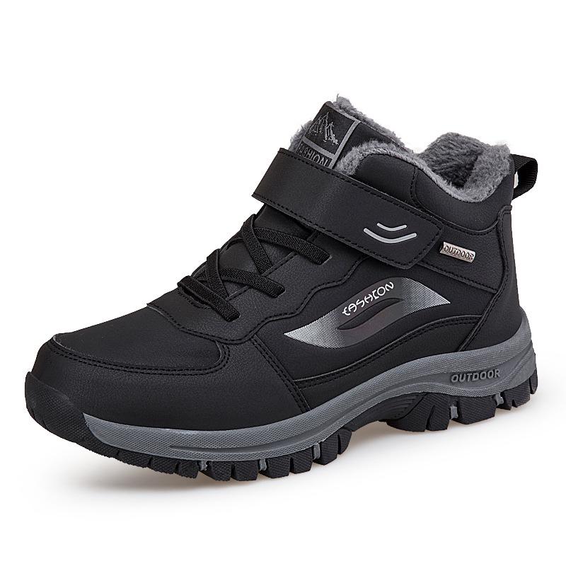 Zulijian Women's Winter Velvet Warm Walking Shoes for Middle-aged & Elderly