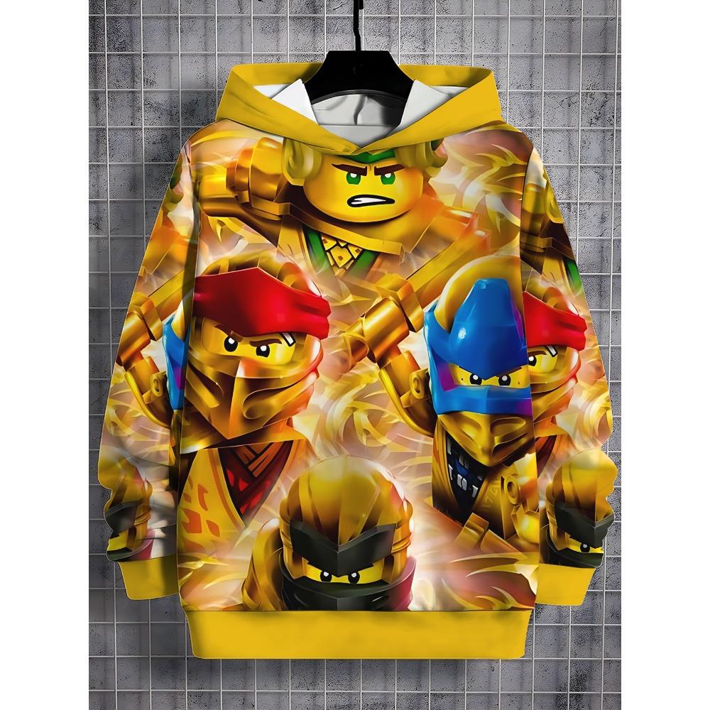 3D Print Cartoon Game All Seasons N-ninjagos Children Casual Sweatshirt Cool Pullover Tops Unisex Clothes Boy Girl Hoodies