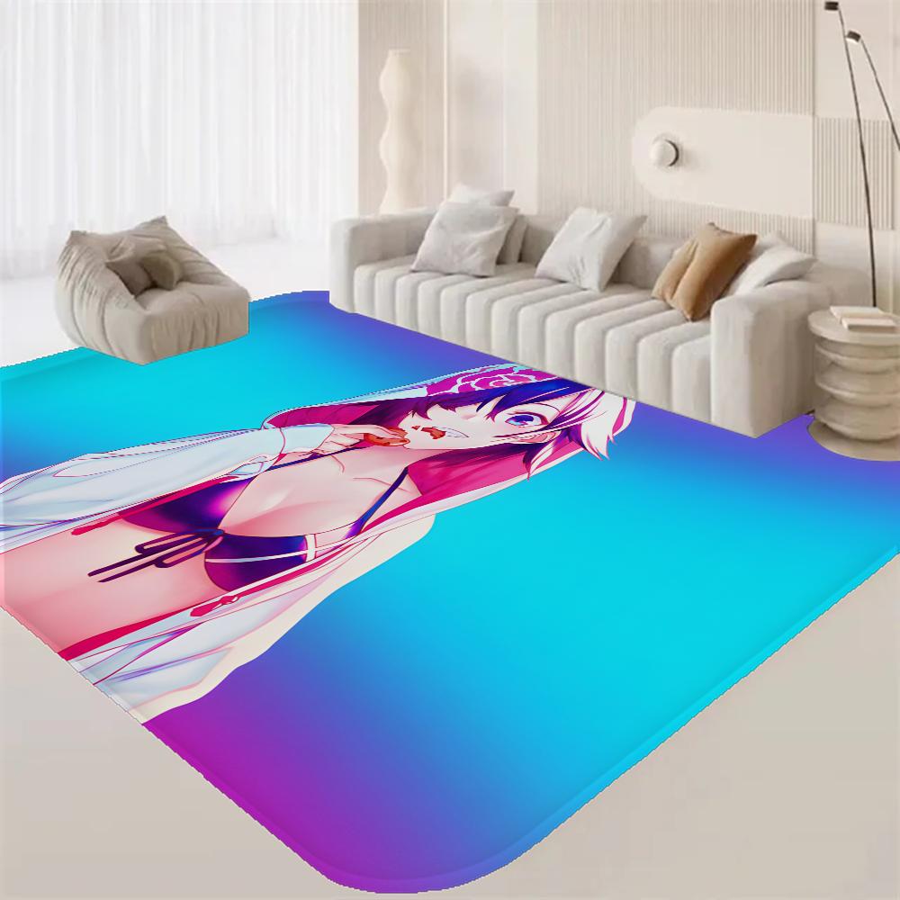 Sexy Girls Anime Floor Mat Kids Room Bedroom Decoration Balcony Anti-Slip Doormat Living Room Welcome Rug