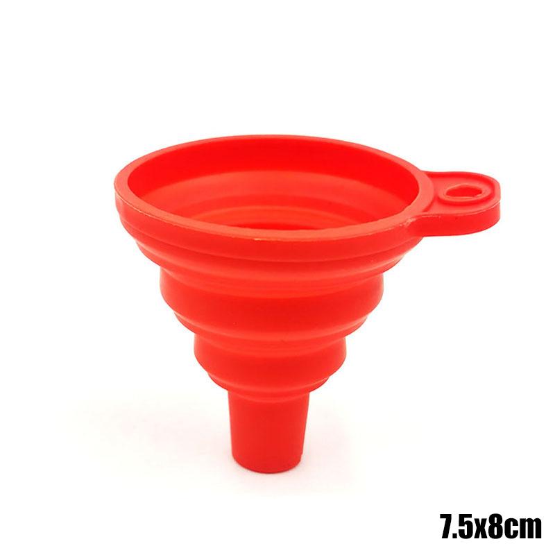 Universal Car Engine Foldable Silicone Funnel Liquid Funnel  Washer Fluid Change Portable Auto Engine Oil Petrol Change Funnel