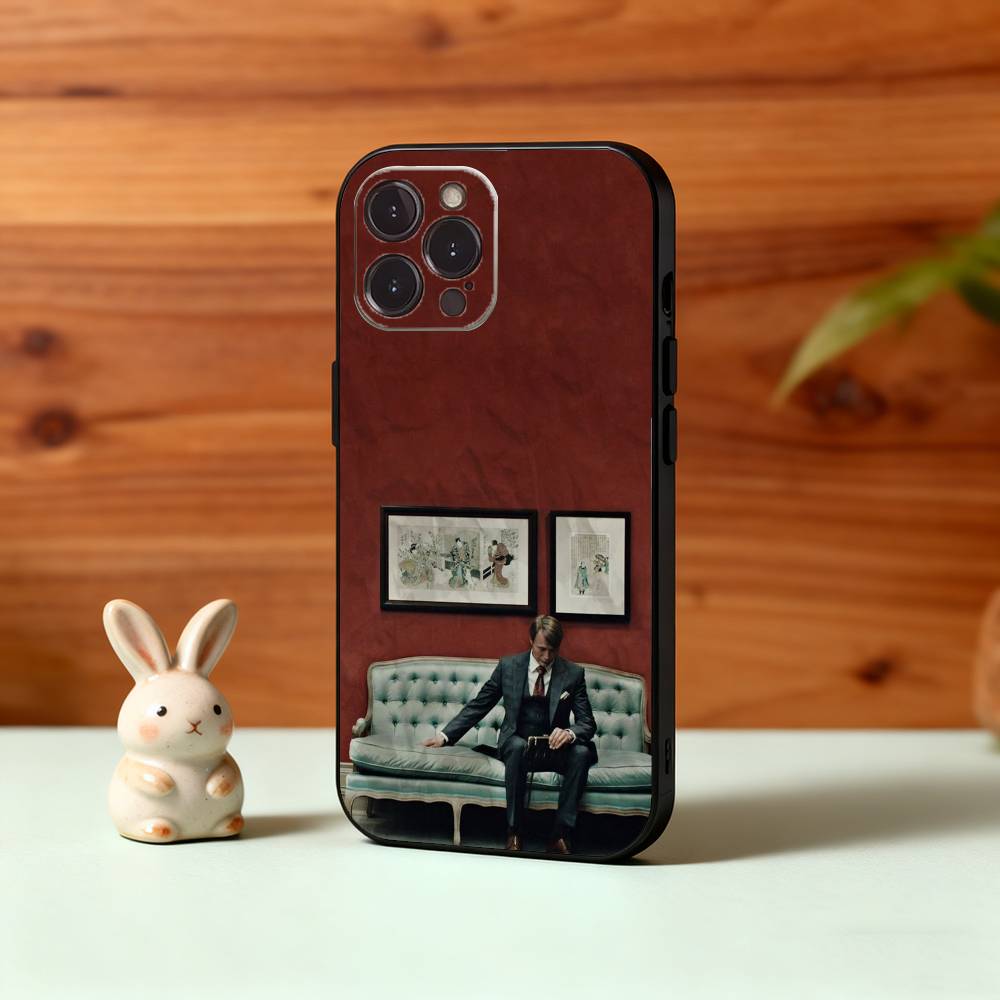 

M-Mads M-Mikkelsen H-Hannibal Phone Case For iPhone17,16,15,14,13,12,Plus,Pro Max, 5G Others Soft Black Cover iPhone14
