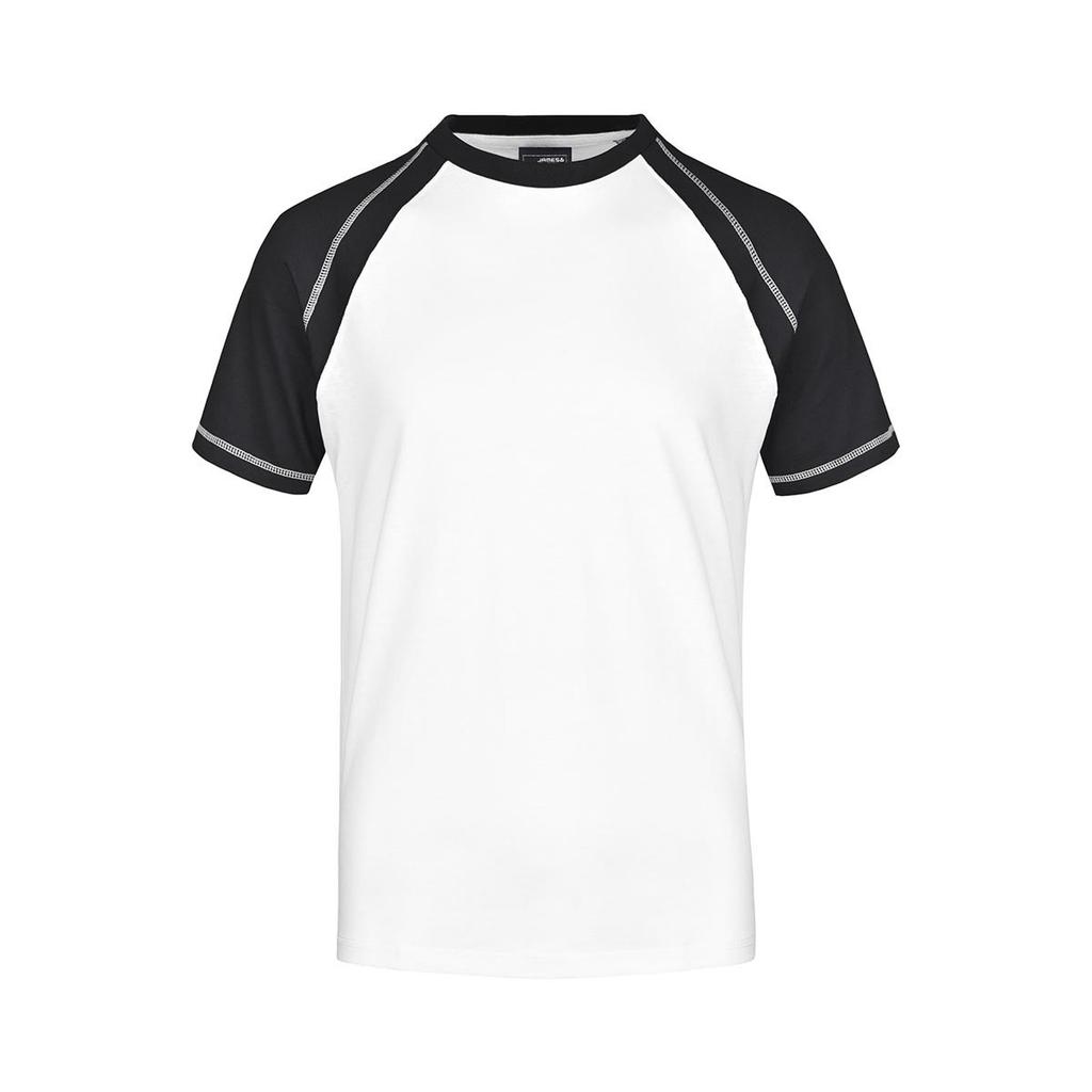James and Nicholson Mens Contrast Raglan T-Shirt