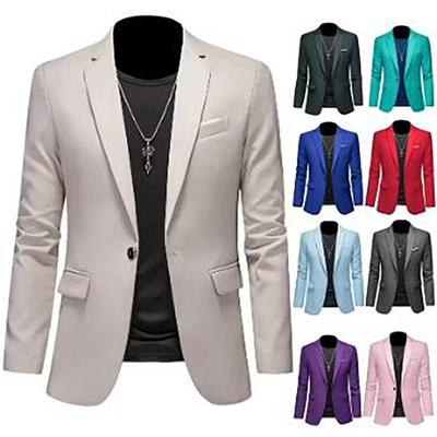Boutique Fashion Casual Business Men's Blazer Wedding Gown Blazers Men Suit Jacke Coat
