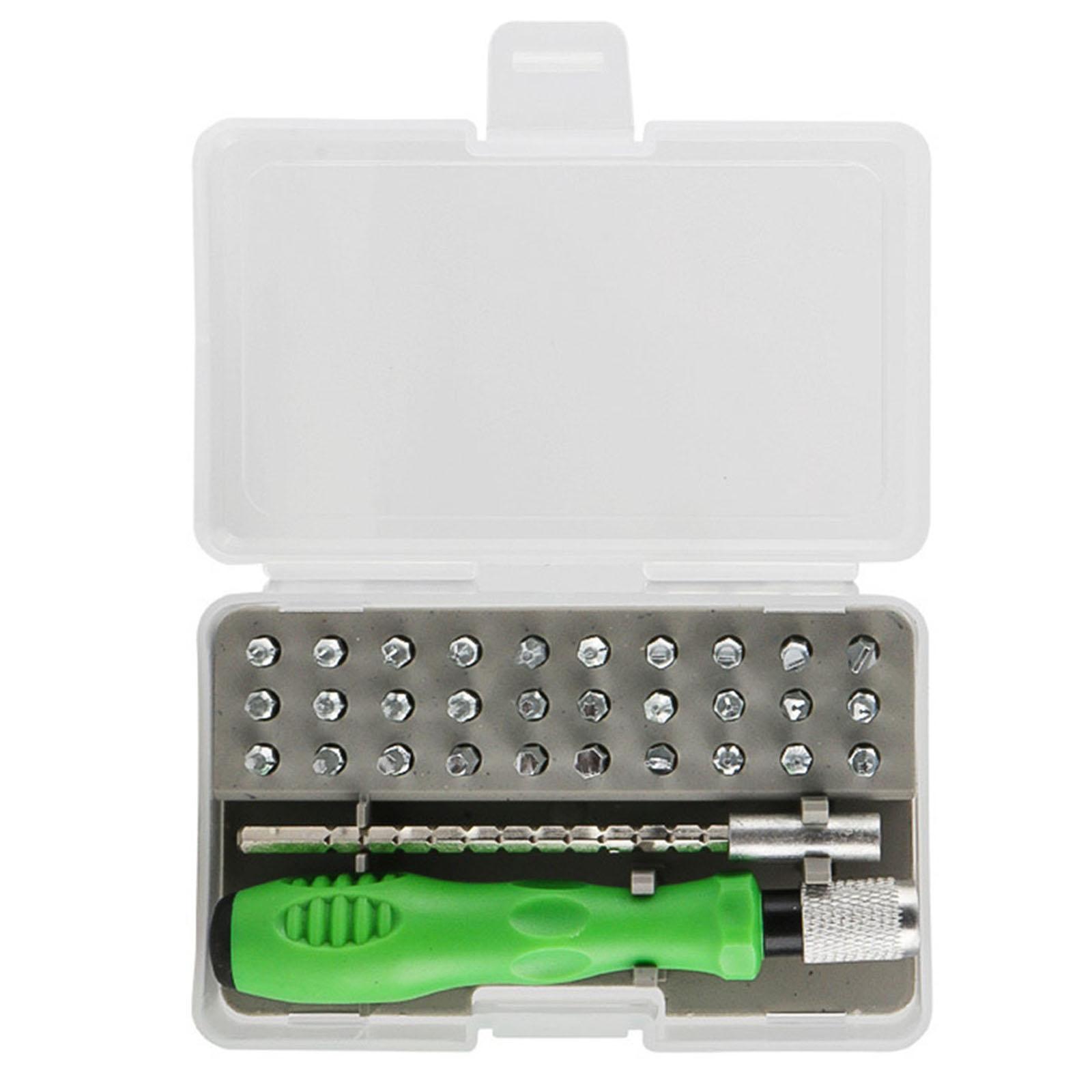 

Мини прецизионный набор отверток 32 в 1 Магнитный набор инструментов для ремонта Компактный для мобильного телефона ПК ноутбука часов и компьютера