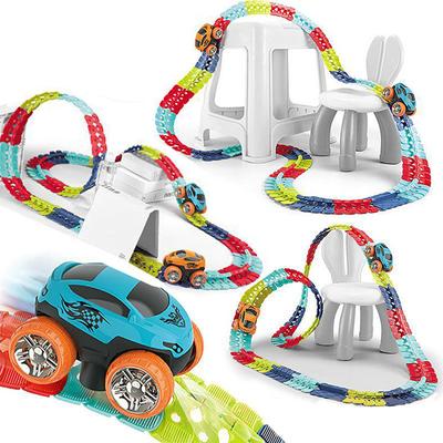 JUYEE Jucărie Educativă Mașină Jucărie Șină Mașină Mini Electric Bloc de Construcție Puzzle 3D Asamblare Liberă DIY pentru Fete Cadou Popular Cadou (184 buc)