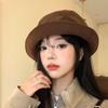 Versatile Winter Autumn Corduroy Bucket Hats For Women Fisherman Cap Foldable Wide Brim Sun Adjustable Bucket Hats