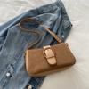 Faux Suede Underarm Bag, Zipper Fastener Fashiable Shoulder Cross Body Bags for Woman Small Square Bag, Suitable Daily Outfit