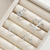 iF ME 6 Pcs Irregular Zircon Star Ring Set Fashion Women Jewelry For Daily Wear Party Wedding Birthday Christmas Gift