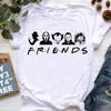 Fashion Friends Tshirt Women 90s 00s Graphic T Shirts Summer Top Female T-Shirt Tumblr Clothes Girls Student Casual Tshirt Tees