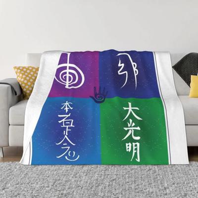 Reiki Symbols Throw Blanket Fluffy Blanket Thin Blanket Fluffy Soft Blankets Soft Plush Plaid