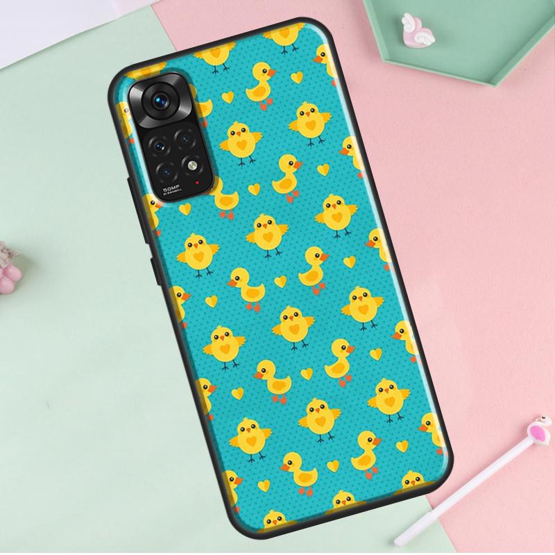 Gelbe Ente für Redmi Hinweis 12 Pro Plus Abdeckung für Redmi Hinweis 10 8 9 11 Pro 12S 11S 10S 9S 9C 10C 12C Fall