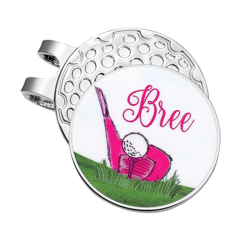 Golf Hat Clip 0.9 Inch Lucky Clover Hard Trendy Hat Metal Badge Jewelry Gift for Friend