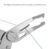 Stainless Steel Fishing Pliers Curved Mouth Lure Wire Cutter Multifunction Lure Pliers for Outdoor Fishing