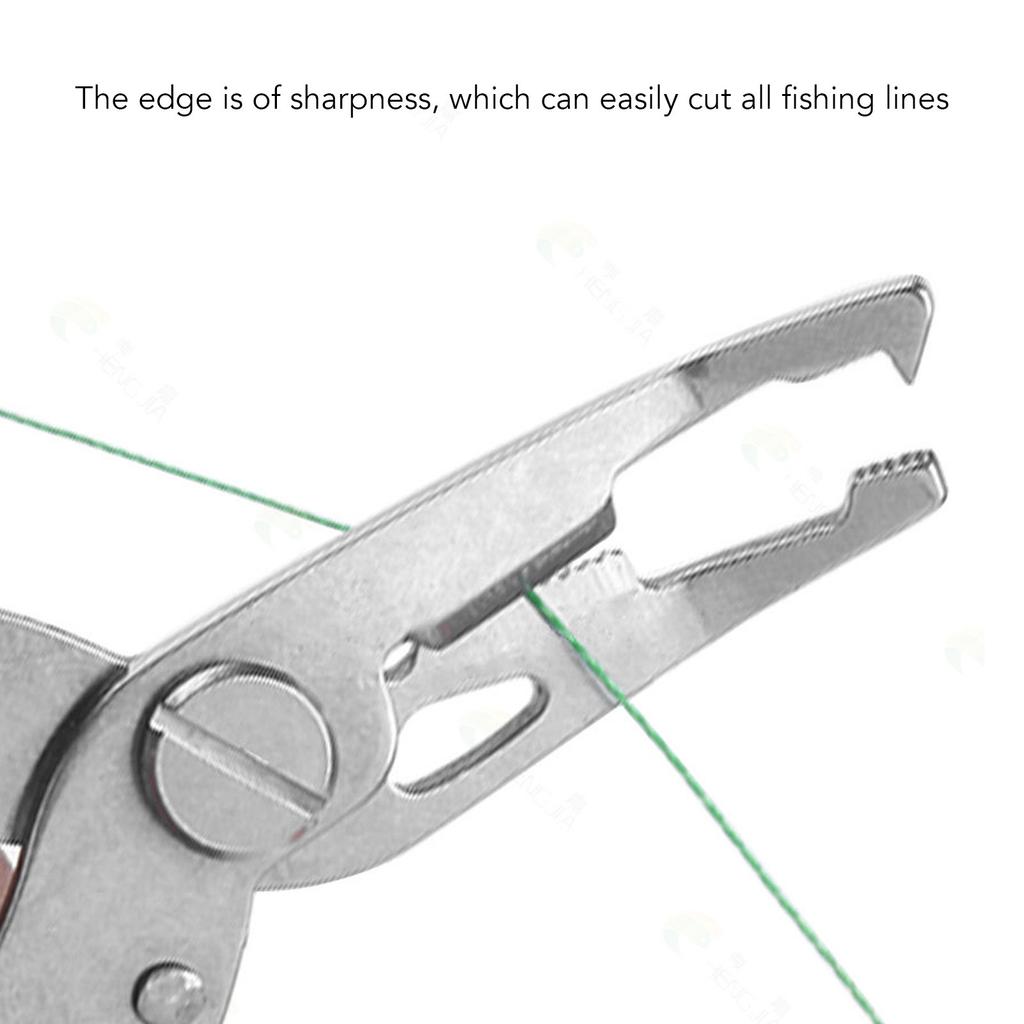 Stainless Steel Fishing Pliers Curved Mouth Lure Wire Cutter Multifunction Lure Pliers for Outdoor Fishing