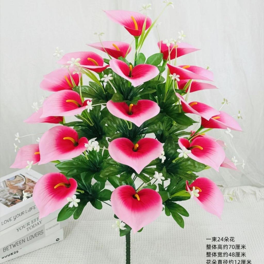 Artificial flower 24 high stalk calla lily fake flower European home decoration flower