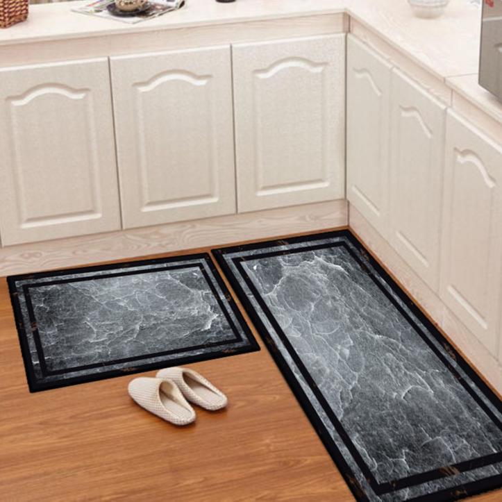 Home Kitchen Floor Mat Anti Slip Water Absorbing Entrance Door Floor Mat Bathroom and Toilet Floor Mat