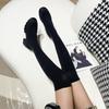 Fashion Sexy High Sock Boots Women Winter New Fashion Over The Knee Warm Botas Mujer Suede Lace Up Pumps Shoes High Heels Boots