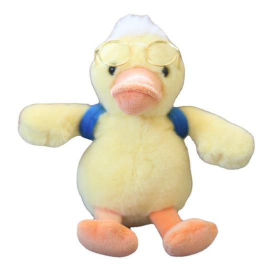14 см модный мультфильм утка кулон утка кукла плюшевый орнамент белый — фото 11