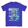Hatsune Mikus Vocaloid Girl T-Shirt Herren Baumwoll-Oberteile Streetwear Rundhals Kurzarm