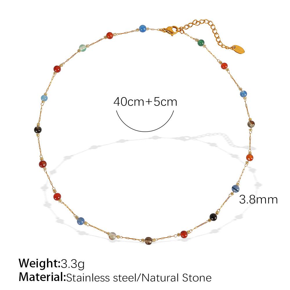 Creative Jewelry Set Chain Women'S Versatile Simple Collarbone Chain Bracelet Pearl Necklace Set Women