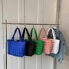 Große Kapazität Winter Schultertasche Damen Einfarbige Handtaschen Cott Lässige Shopper-Tasche Für Damen Fashi Oberer Griff Tasche bolsa