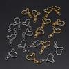 10 Pcs Swivel Clasps Metal Heart Keychain Lobster Clasp Snap Hook for DIY Making