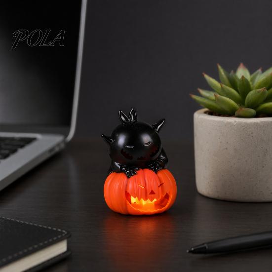 Indoor Halloween Party Lighting Night Light, Flameless Pumpkin LED Lamp, Decorative Warm Glow Decoration Atmosphere Light for Holiday Home Decor Safe