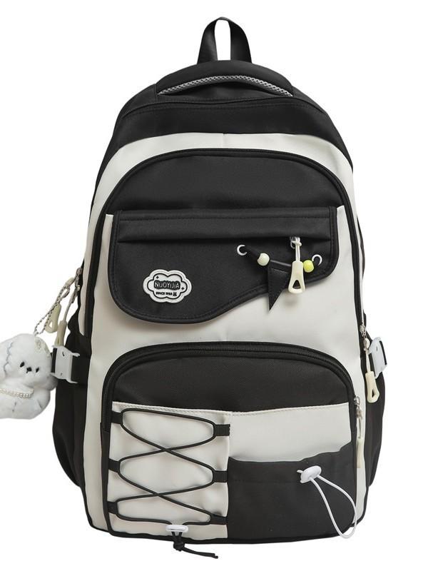 Dopamine Style Girls Backpack With Nylon For School And College