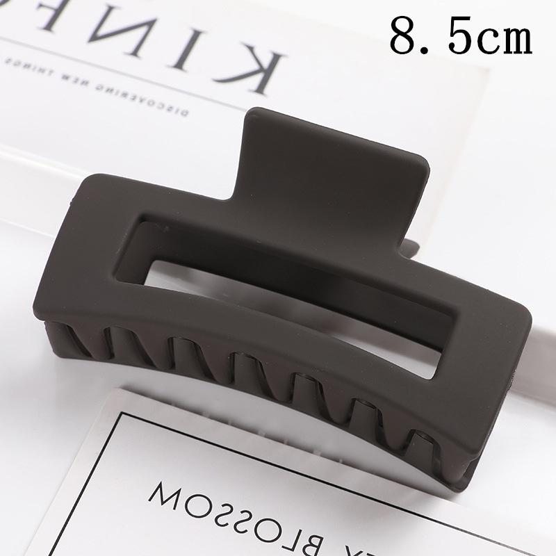 Matná obdélníková spona do vlasů v korejském stylu, 10,5 cm, pro drdoly a culíky