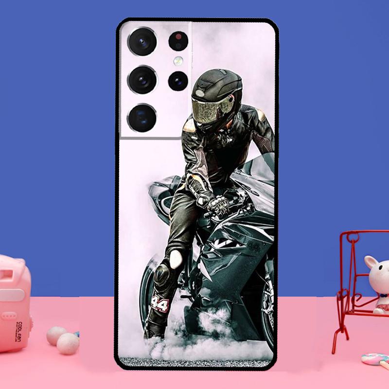 Neon Motorcycle Biker For Samsung Galaxy S20 FE S21 Ultra Note 20 S8 S9 S10 Note 10 Plus S22 Ultra Case Cover
