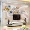 3D Luxury Wallpaper European Swan Floral Jewelry Fresco TV Background Wall Mural Living Room Wall Paper Decor