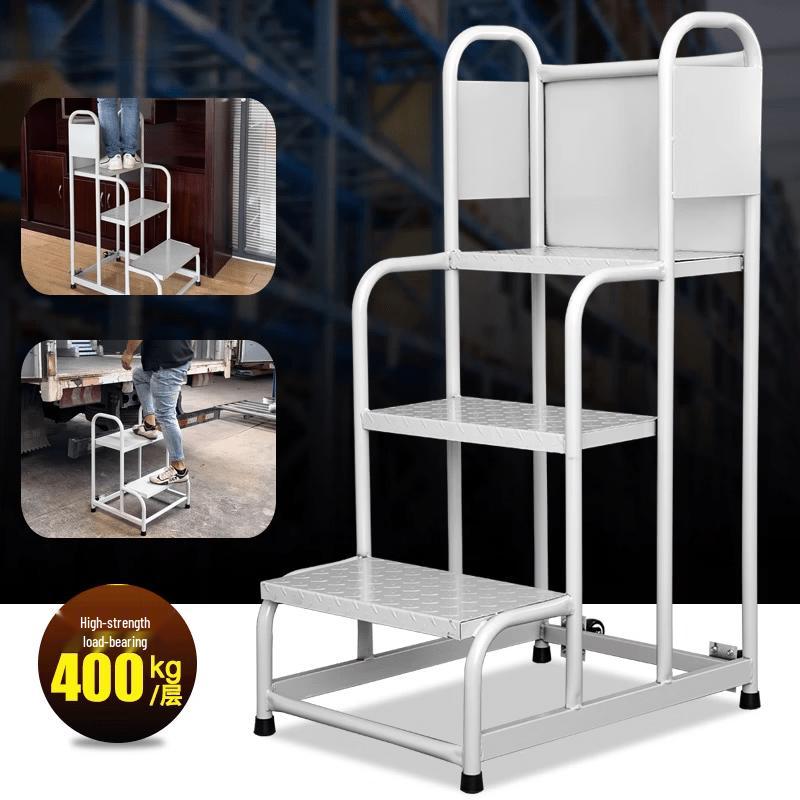 JINGGENG Industrial Step Ladder with Stocking Cart Function