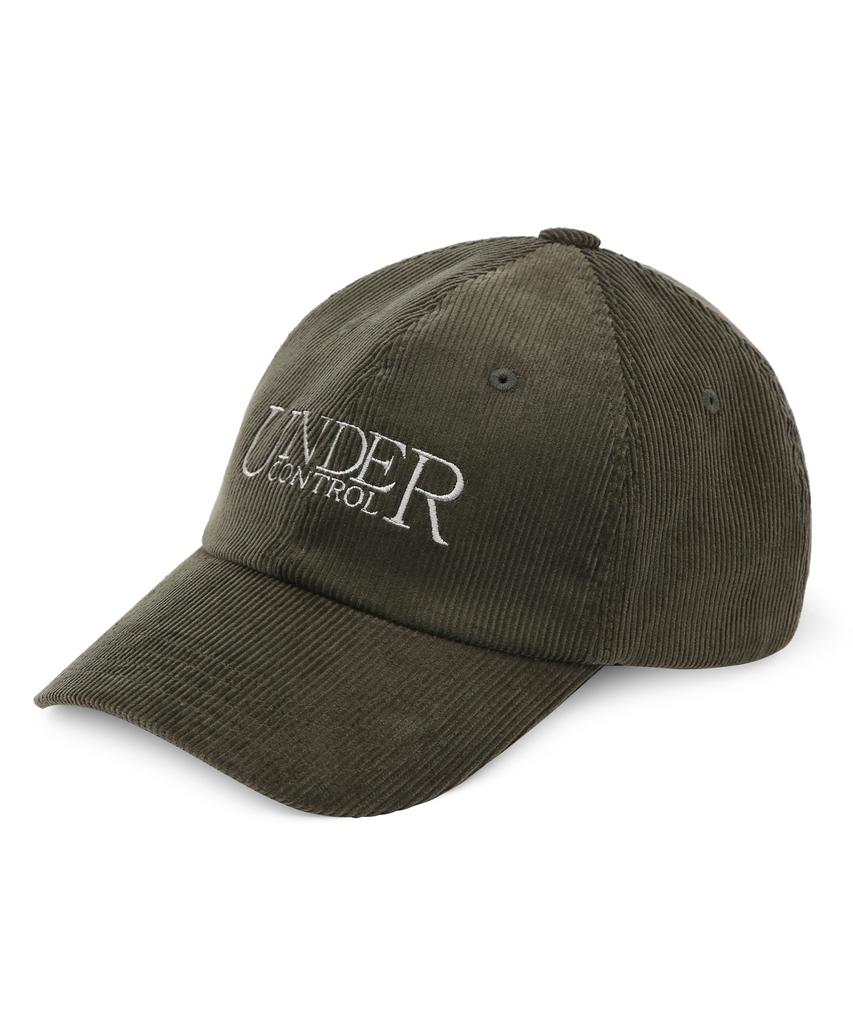 Eondeokeonteulol Unisex Autumn/Winter Corduroy Basic Soft Top Ball Cap Signature / Authentic B B / Cd / Olive