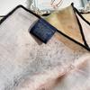 Ink splashing ballet printing silk wool square scarf double-sided heterochrome silk wool scarf women's high-end sense versatile scarf