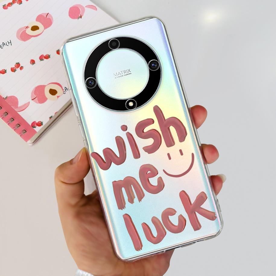 For Honor X9b 5G Case 2023 Fashion Flower Clear Silicone Soft Back Cover For Honor X9a RMO-NX1 Funda HonorX9 X 9 X 9B X 9A Coque