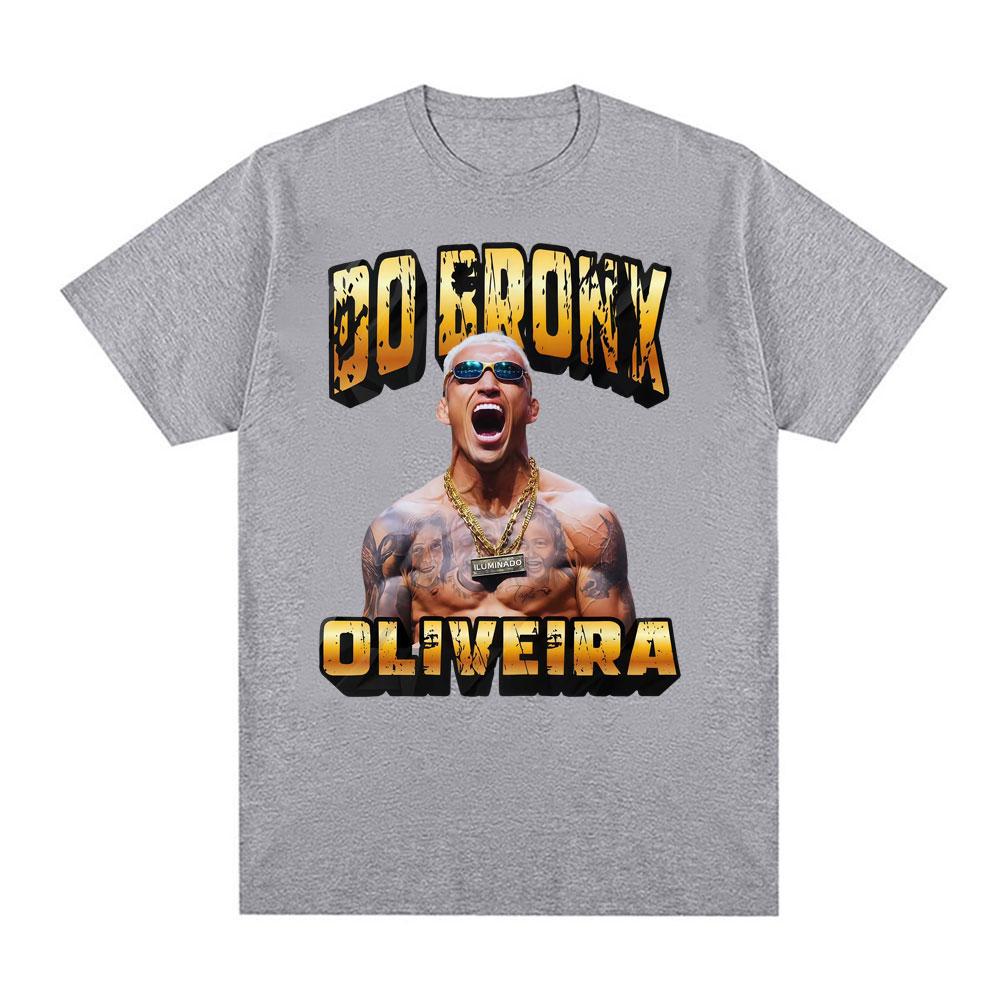 Charles Oliveira Do Bronx Fan Gift T Shirt Unisex Women Fashion Vintage Short Sleeve Tshirts Casual Cotton Cool Oversized Tshirt